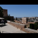 Links ein Teil der Alcazaba
